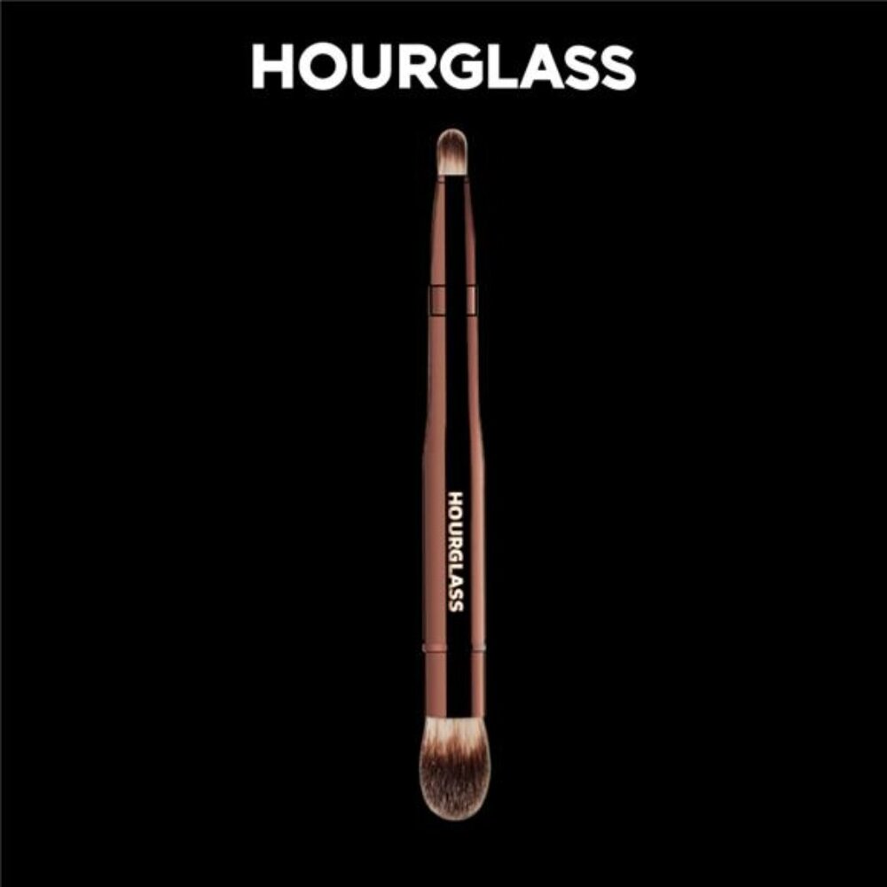 Hourglass Makeup Brush- No.28 Double Head Retractable Multifunctional Makeup